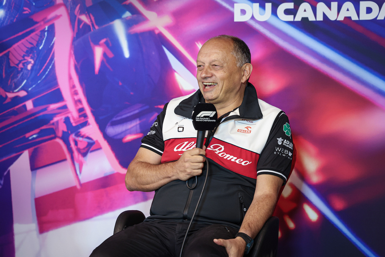 GP CANADA, Frederic Vasseur (FRA) Alfa Romeo F1 Team Team Principal in the FIA Press Conference.
18.06.2022. Formula 1 World Championship, Rd 9, Canadian Grand Prix, Montreal, Canada, Qualifiche Day.
- www.xpbimages.com, EMail: requests@xpbimages.com © Copyright: XPB Images
