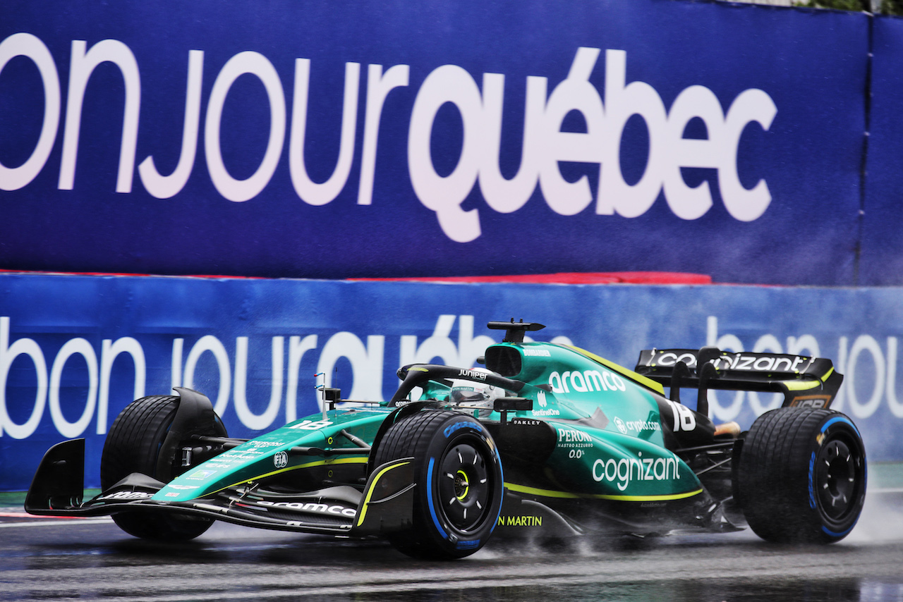 GP CANADA, Lance Stroll (CDN) Aston Martin F1 Team AMR22.
18.06.2022. Formula 1 World Championship, Rd 9, Canadian Grand Prix, Montreal, Canada, Qualifiche Day.
 - www.xpbimages.com, EMail: requests@xpbimages.com © Copyright: Coates / XPB Images