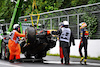 GP CANADA, The Red Bull Racing RB18 of Sergio Perez (MEX) Red Bull Racing is recovered after he crashed during qualifying.
18.06.2022. Formula 1 World Championship, Rd 9, Canadian Grand Prix, Montreal, Canada, Qualifiche Day.
- www.xpbimages.com, EMail: requests@xpbimages.com © Copyright: Price / XPB Images