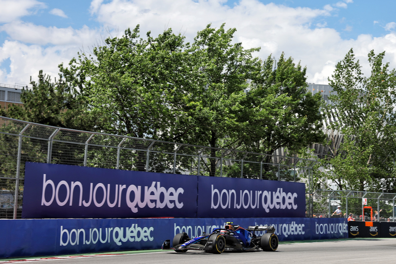 GP CANADA, Nicholas Latifi (CDN) Williams Racing FW44.
17.06.2022. Formula 1 World Championship, Rd 9, Canadian Grand Prix, Montreal, Canada, Practice Day.
- www.xpbimages.com, EMail: requests@xpbimages.com © Copyright: Bearne / XPB Images