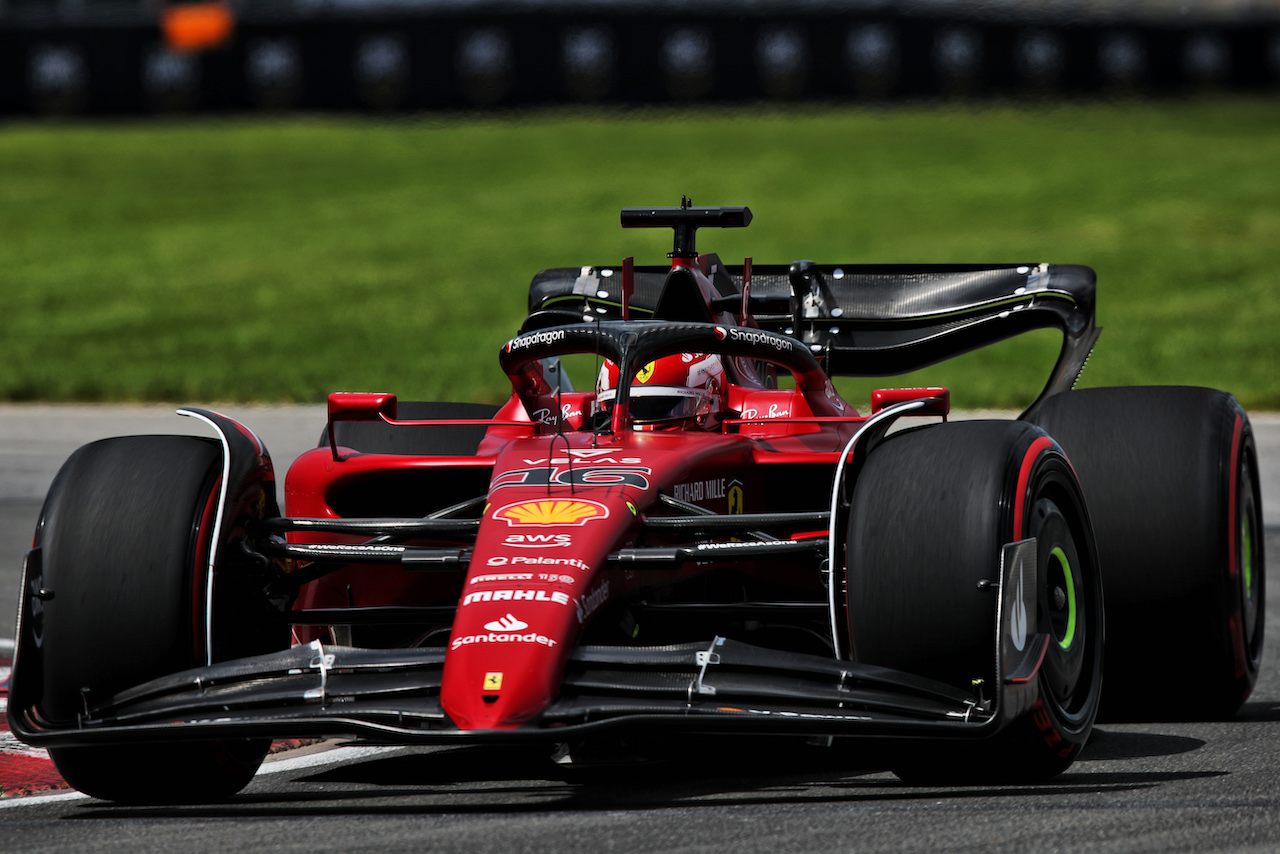 GP CANADA, Charles Leclerc (MON) Ferrari F1-75.
17.06.2022. Formula 1 World Championship, Rd 9, Canadian Grand Prix, Montreal, Canada, Practice Day.
 - www.xpbimages.com, EMail: requests@xpbimages.com © Copyright: Coates / XPB Images