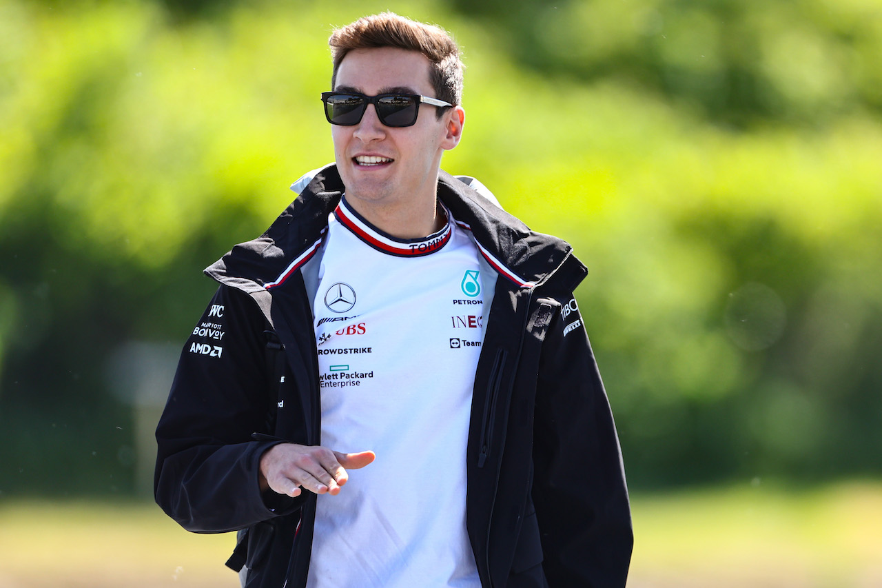 GP CANADA, George Russell (GBR), Mercedes AMG F1 
17.06.2022. Formula 1 World Championship, Rd 9, Canadian Grand Prix, Montreal, Canada, Practice Day.
- www.xpbimages.com, EMail: requests@xpbimages.com ¬© Copyright: Charniaux / XPB Images