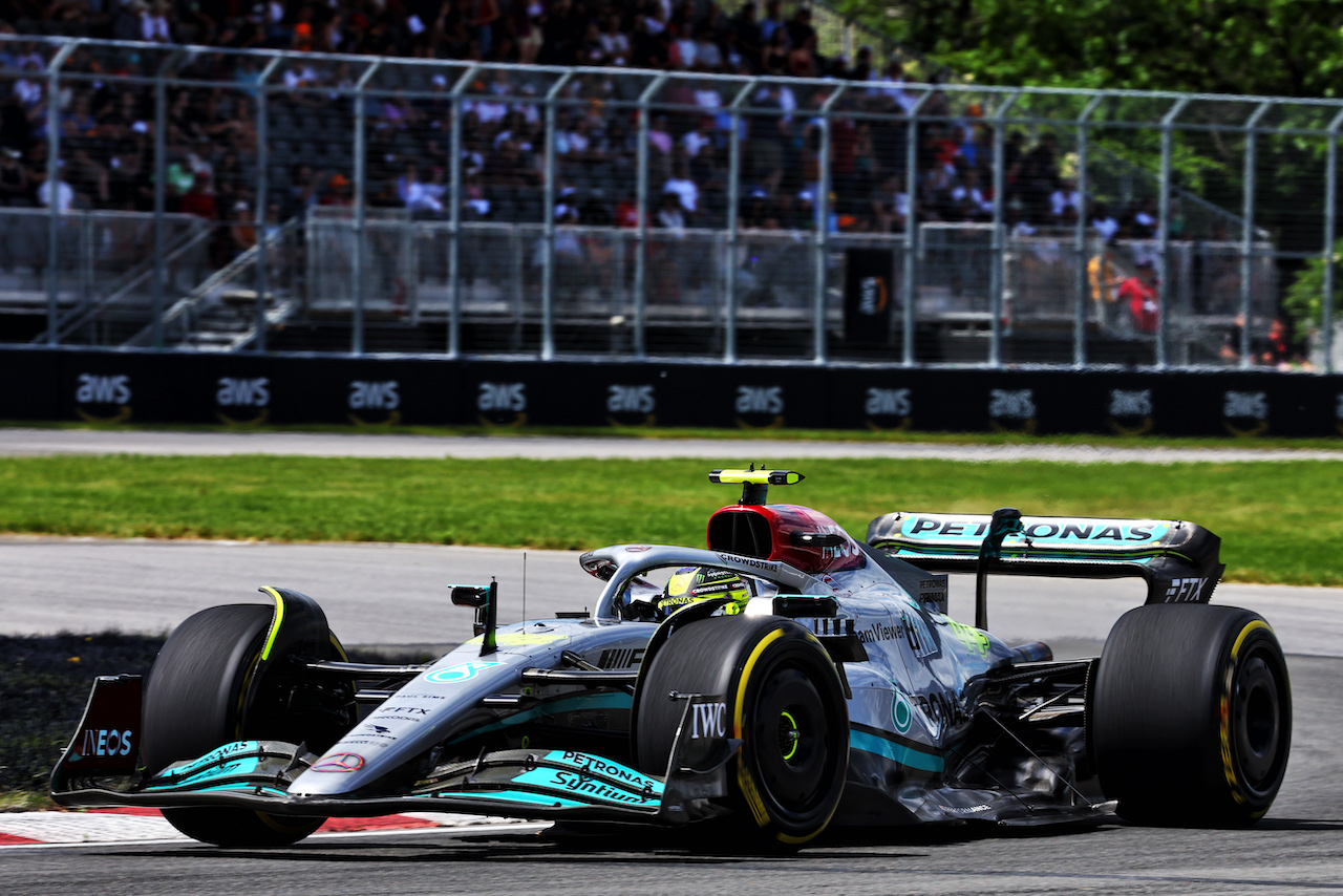 GP CANADA, Lewis Hamilton (GBR) Mercedes AMG F1 W13.
17.06.2022. Formula 1 World Championship, Rd 9, Canadian Grand Prix, Montreal, Canada, Practice Day.
- www.xpbimages.com, EMail: requests@xpbimages.com © Copyright: Batchelor / XPB Images