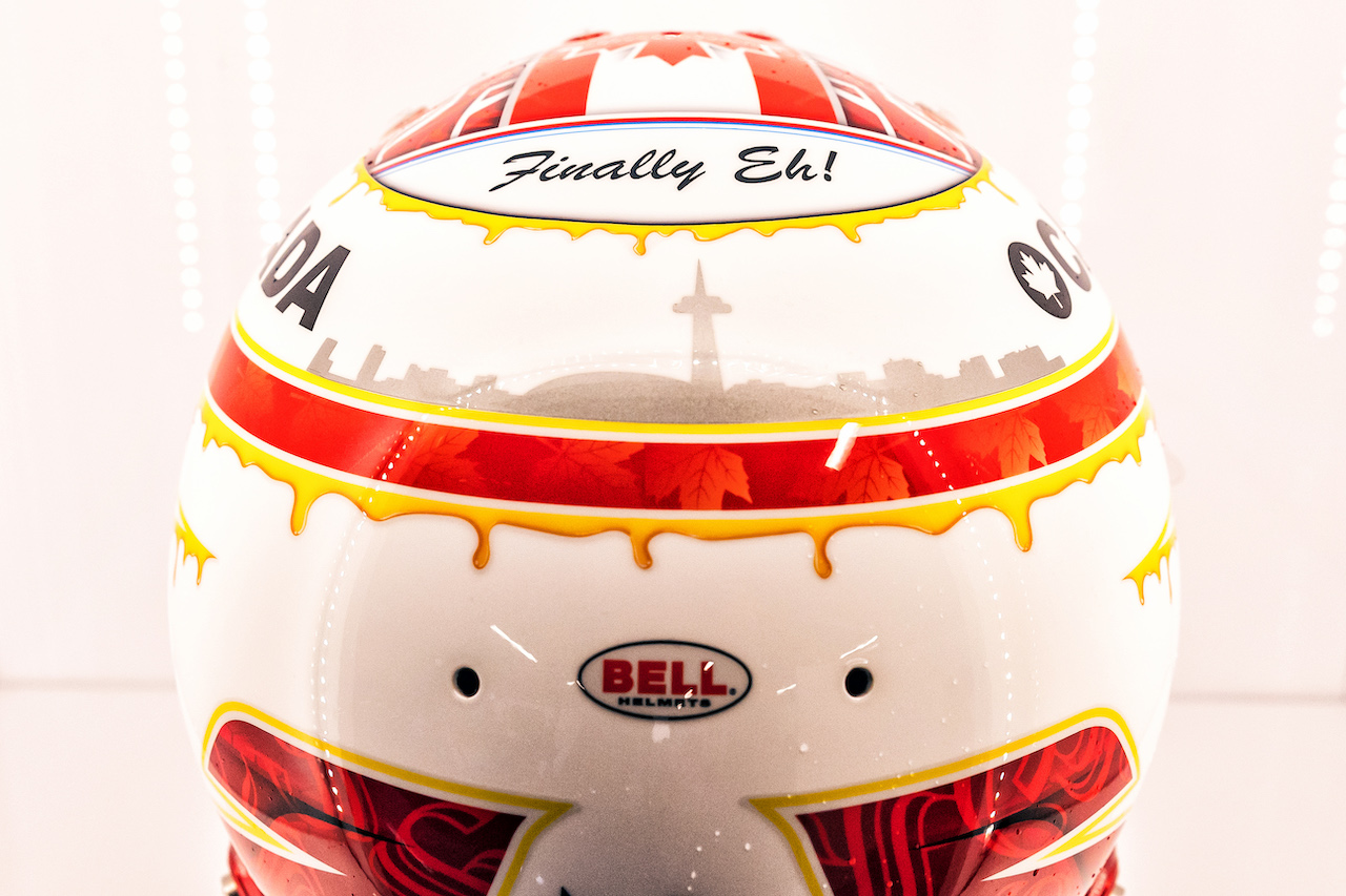 GP CANADA, The helmet of Nicholas Latifi (CDN) Williams Racing.
17.06.2022. Formula 1 World Championship, Rd 9, Canadian Grand Prix, Montreal, Canada, Practice Day.
- www.xpbimages.com, EMail: requests@xpbimages.com © Copyright: Bearne / XPB Images