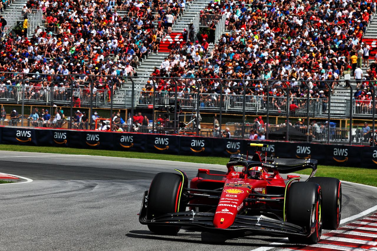 GP CANADA, Carlos Sainz Jr (ESP) Ferrari F1-75.
17.06.2022. Formula 1 World Championship, Rd 9, Canadian Grand Prix, Montreal, Canada, Practice Day.
- www.xpbimages.com, EMail: requests@xpbimages.com © Copyright: Batchelor / XPB Images