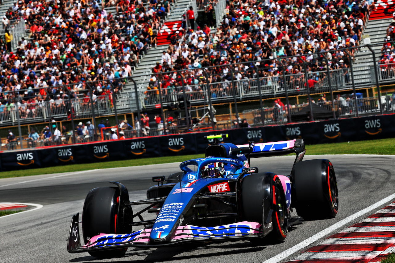 GP CANADA, Esteban Ocon (FRA) Alpine F1 Team A522.
17.06.2022. Formula 1 World Championship, Rd 9, Canadian Grand Prix, Montreal, Canada, Practice Day.
- www.xpbimages.com, EMail: requests@xpbimages.com © Copyright: Batchelor / XPB Images