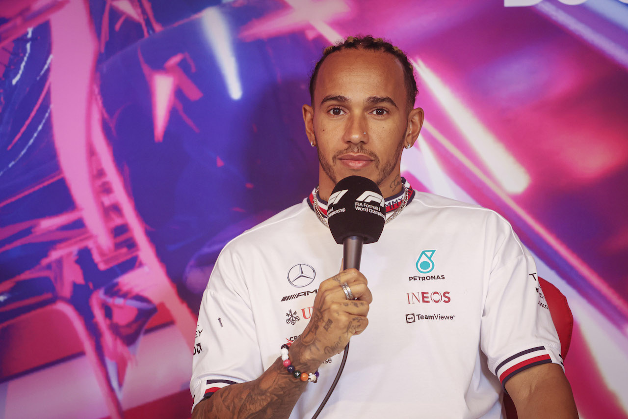 GP CANADA, Lewis Hamilton (GBR) Mercedes AMG F1 in the FIA Press Conference.
17.06.2022. Formula 1 World Championship, Rd 9, Canadian Grand Prix, Montreal, Canada, Practice Day.
- www.xpbimages.com, EMail: requests@xpbimages.com © Copyright: XPB Images