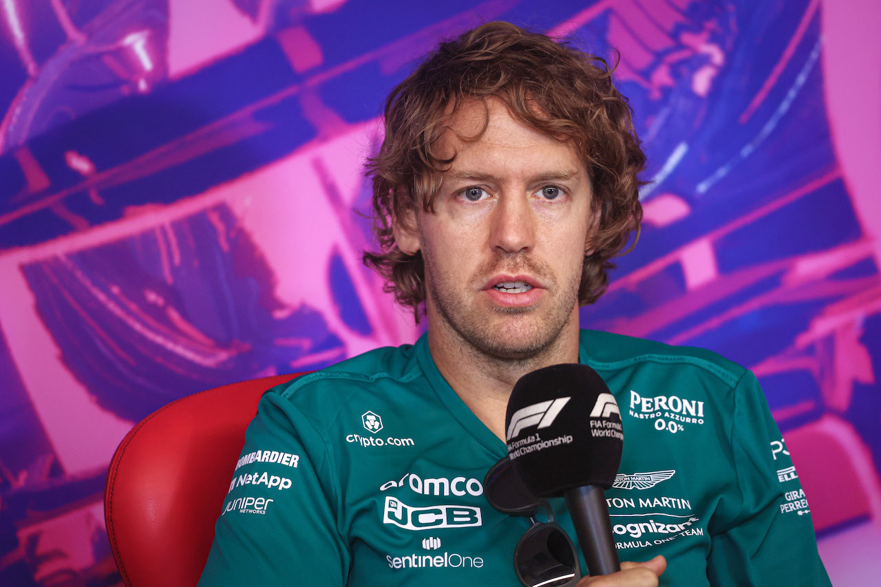 GP CANADA, Sebastian Vettel (GER) Aston Martin F1 Team in the FIA Press Conference.
17.06.2022. Formula 1 World Championship, Rd 9, Canadian Grand Prix, Montreal, Canada, Practice Day.
- www.xpbimages.com, EMail: requests@xpbimages.com © Copyright: XPB Images