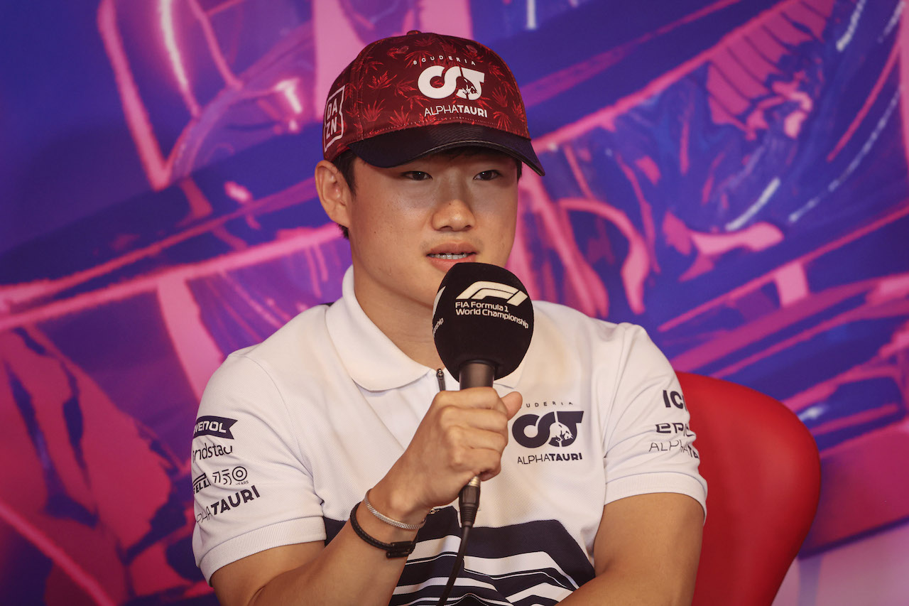 GP CANADA, Yuki Tsunoda (JPN) AlphaTauri in the FIA Press Conference.
17.06.2022. Formula 1 World Championship, Rd 9, Canadian Grand Prix, Montreal, Canada, Practice Day.
- www.xpbimages.com, EMail: requests@xpbimages.com © Copyright: XPB Images