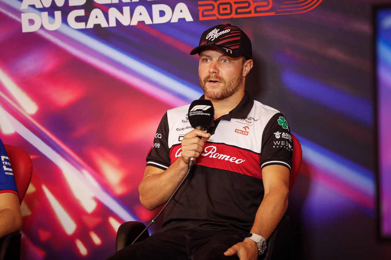 GP CANADA, Valtteri Bottas (FIN) Alfa Romeo F1 Team in the FIA Press Conference.
17.06.2022. Formula 1 World Championship, Rd 9, Canadian Grand Prix, Montreal, Canada, Practice Day.
- www.xpbimages.com, EMail: requests@xpbimages.com © Copyright: XPB Images