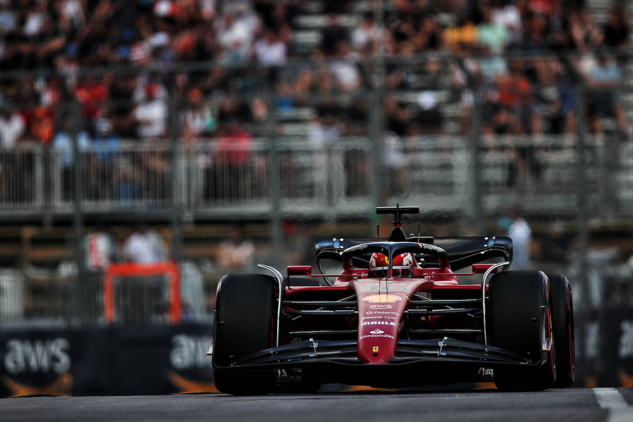 GP CANADA, Charles Leclerc (MON) Ferrari F1-75.
17.06.2022. Formula 1 World Championship, Rd 9, Canadian Grand Prix, Montreal, Canada, Practice Day.
 - www.xpbimages.com, EMail: requests@xpbimages.com © Copyright: Coates / XPB Images
