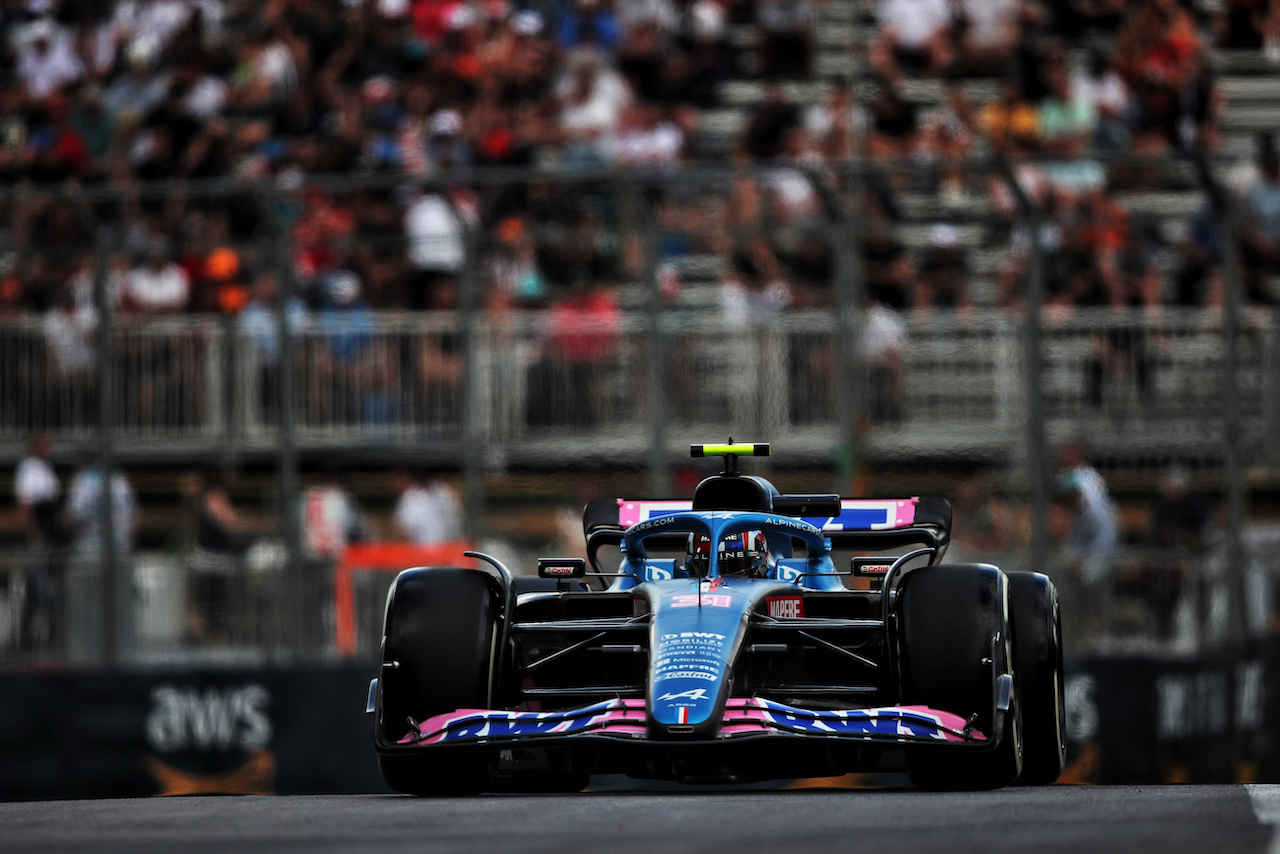 GP CANADA, Esteban Ocon (FRA) Alpine F1 Team A522.
17.06.2022. Formula 1 World Championship, Rd 9, Canadian Grand Prix, Montreal, Canada, Practice Day.
 - www.xpbimages.com, EMail: requests@xpbimages.com © Copyright: Coates / XPB Images
