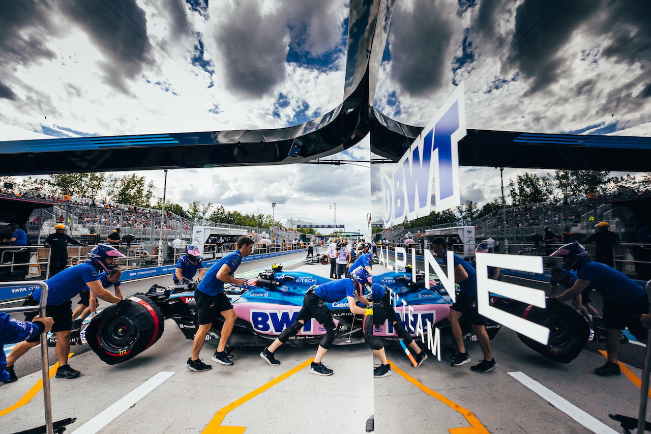 GP CANADA, Esteban Ocon (FRA) Alpine F1 Team A522.
17.06.2022. Formula 1 World Championship, Rd 9, Canadian Grand Prix, Montreal, Canada, Practice Day.
- www.xpbimages.com, EMail: requests@xpbimages.com © Copyright: Bearne / XPB Images