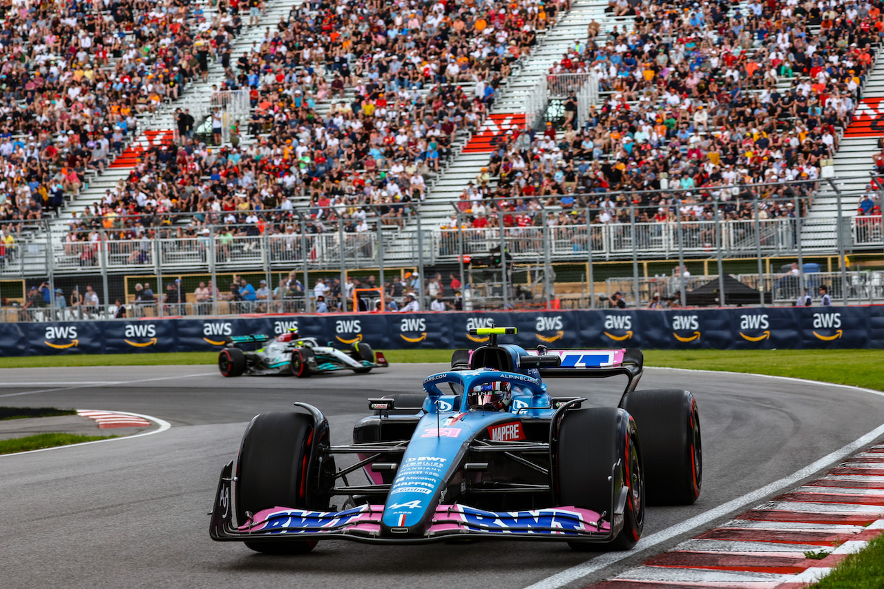 GP CANADA, Esteban Ocon (FRA), Alpine F1 Team 
17.06.2022. Formula 1 World Championship, Rd 9, Canadian Grand Prix, Montreal, Canada, Practice Day.
- www.xpbimages.com, EMail: requests@xpbimages.com © Copyright: Charniaux / XPB Images