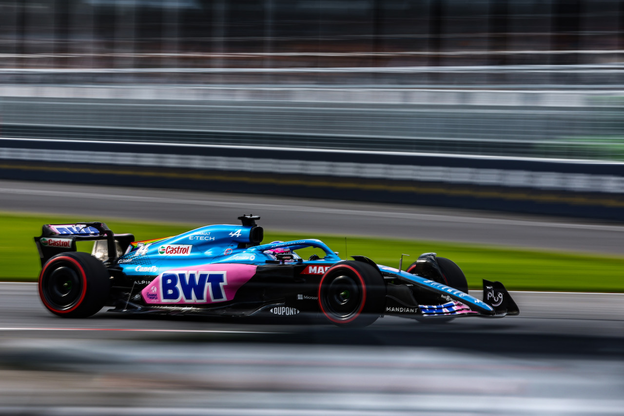 GP CANADA, Fernando Alonso (ESP), Alpine F1 Team 
17.06.2022. Formula 1 World Championship, Rd 9, Canadian Grand Prix, Montreal, Canada, Practice Day.
- www.xpbimages.com, EMail: requests@xpbimages.com ¬© Copyright: Charniaux / XPB Images