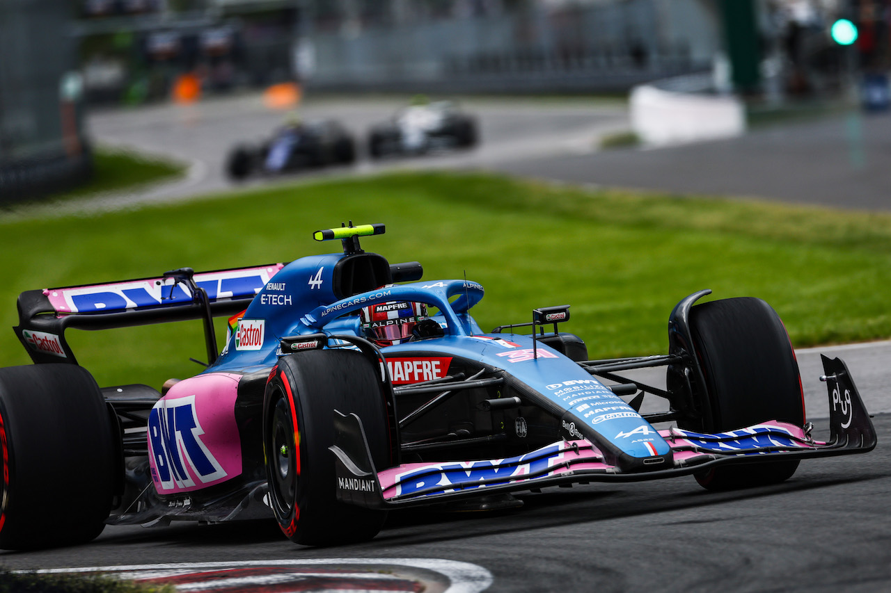 GP CANADA, Esteban Ocon (FRA), Alpine F1 Team 
17.06.2022. Formula 1 World Championship, Rd 9, Canadian Grand Prix, Montreal, Canada, Practice Day.
- www.xpbimages.com, EMail: requests@xpbimages.com ¬© Copyright: Charniaux / XPB Images
