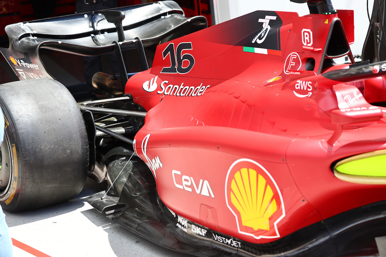 GP CANADA, Charles Leclerc (MON) Ferrari F1-75 rear wing e floor.
17.06.2022. Formula 1 World Championship, Rd 9, Canadian Grand Prix, Montreal, Canada, Practice Day.
- www.xpbimages.com, EMail: requests@xpbimages.com © Copyright: Batchelor / XPB Images