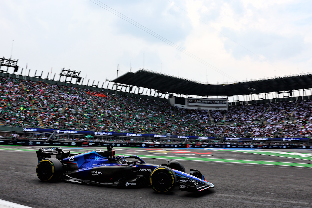 GP CITTA DEL MESSICO, Alexander Albon (THA) Williams Racing FW44.
30.10.2022. Formula 1 World Championship, Rd 20, Mexican Grand Prix, Mexico City, Mexico, Gara Day.
- www.xpbimages.com, EMail: requests@xpbimages.com © Copyright: Charniaux / XPB Images