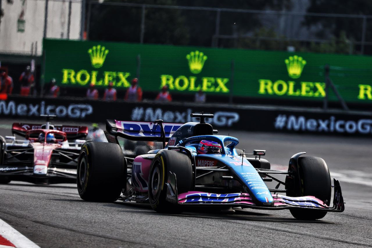 GP CITTA DEL MESSICO, Fernando Alonso (ESP) Alpine F1 Team A522.
30.10.2022. Formula 1 World Championship, Rd 20, Mexican Grand Prix, Mexico City, Mexico, Gara Day.
- www.xpbimages.com, EMail: requests@xpbimages.com © Copyright: Charniaux / XPB Images