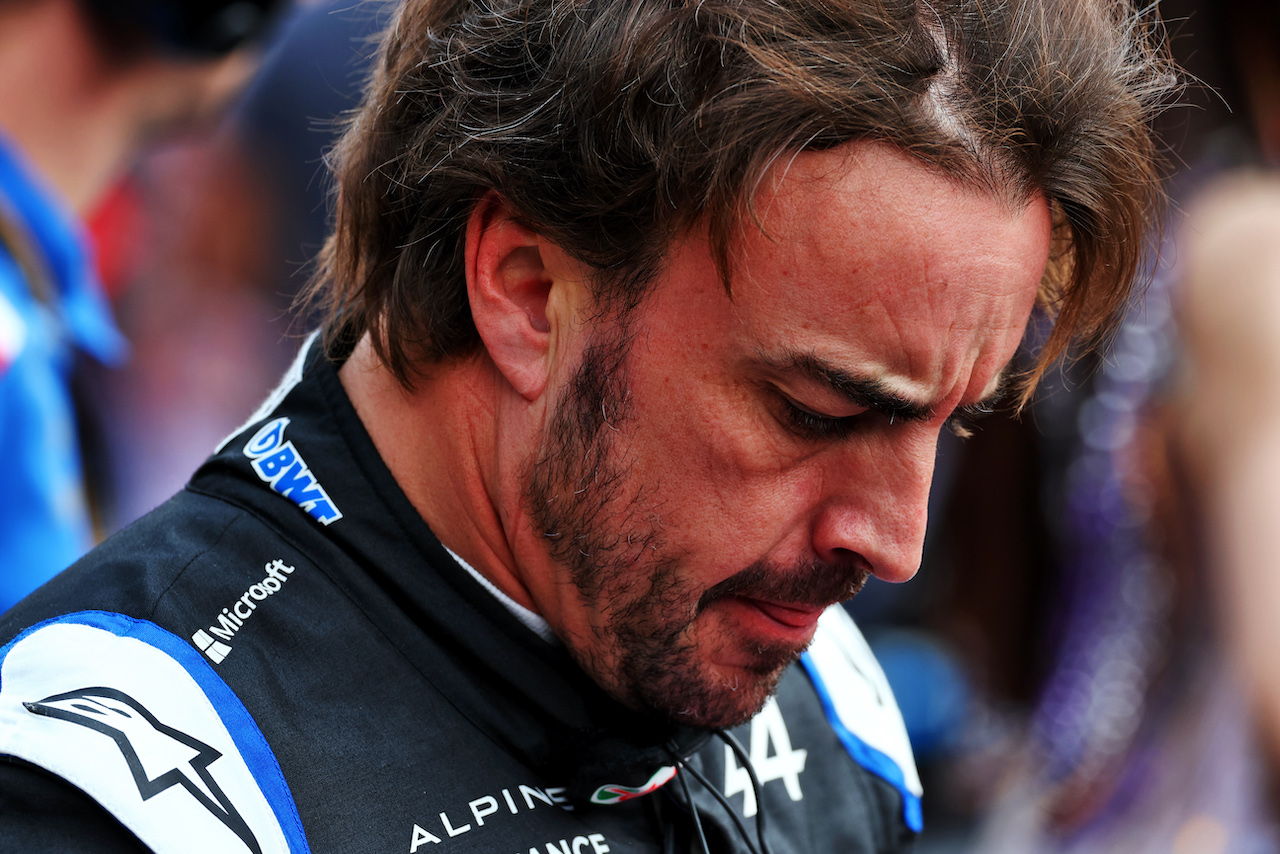 GP CITTA DEL MESSICO, Fernando Alonso (ESP) Alpine F1 Team on the grid.
30.10.2022. Formula 1 World Championship, Rd 20, Mexican Grand Prix, Mexico City, Mexico, Gara Day.
 - www.xpbimages.com, EMail: requests@xpbimages.com © Copyright: Coates / XPB Images