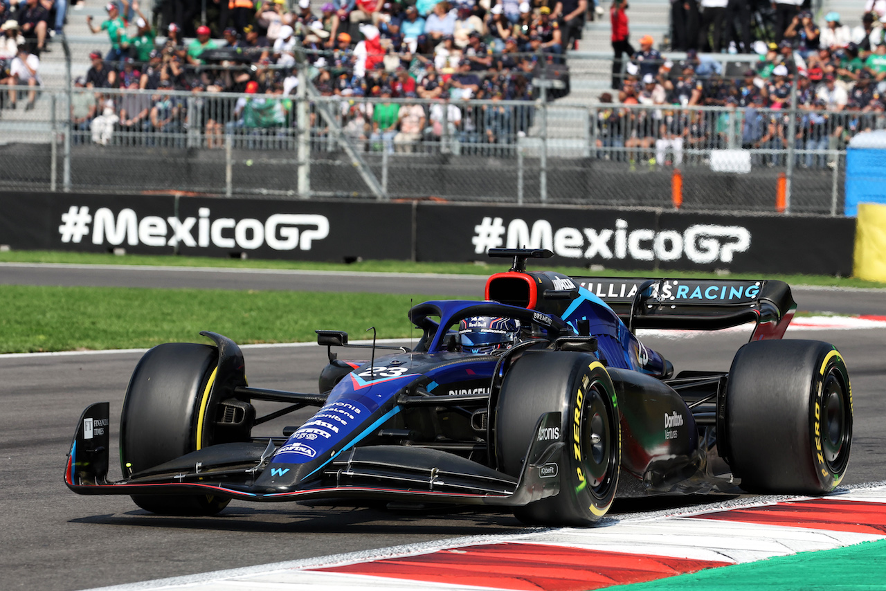 GP CITTA DEL MESSICO, Alexander Albon (THA) Williams Racing FW44.
30.10.2022. Formula 1 World Championship, Rd 20, Mexican Grand Prix, Mexico City, Mexico, Gara Day.
- www.xpbimages.com, EMail: requests@xpbimages.com © Copyright: Bearne / XPB Images