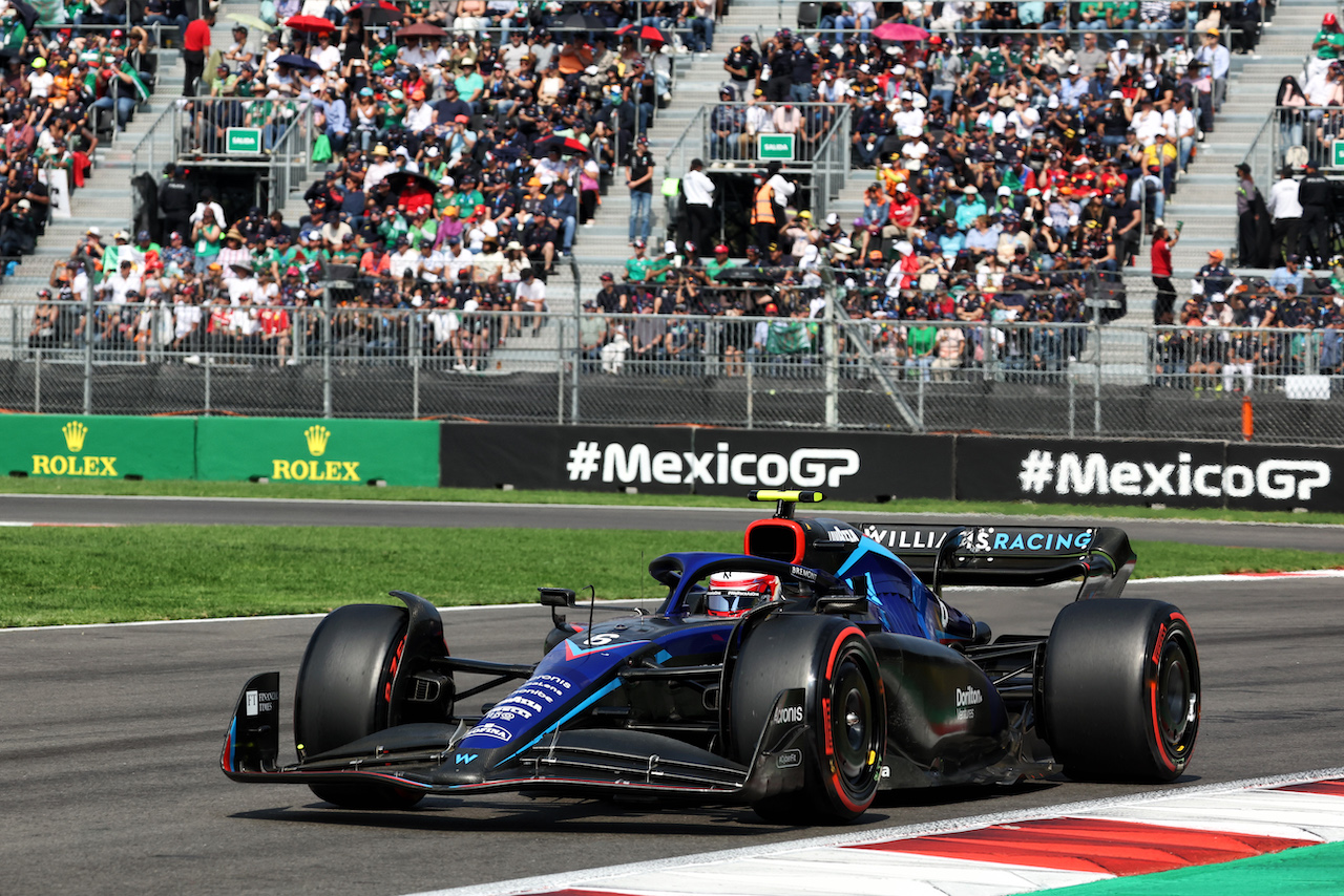 GP CITTA DEL MESSICO, Nicholas Latifi (CDN) Williams Racing FW44.
30.10.2022. Formula 1 World Championship, Rd 20, Mexican Grand Prix, Mexico City, Mexico, Gara Day.
- www.xpbimages.com, EMail: requests@xpbimages.com © Copyright: Bearne / XPB Images