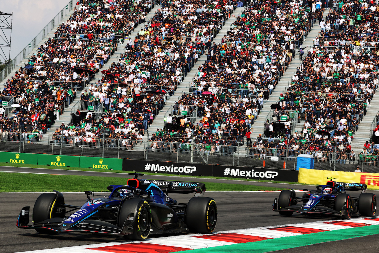 GP CITTA DEL MESSICO, Alexander Albon (THA) Williams Racing FW44.
30.10.2022. Formula 1 World Championship, Rd 20, Mexican Grand Prix, Mexico City, Mexico, Gara Day.
- www.xpbimages.com, EMail: requests@xpbimages.com © Copyright: Bearne / XPB Images