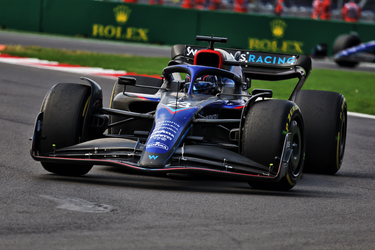 GP CITTA DEL MESSICO, Alexander Albon (THA) Williams Racing FW44.
30.10.2022. Formula 1 World Championship, Rd 20, Mexican Grand Prix, Mexico City, Mexico, Gara Day.
- www.xpbimages.com, EMail: requests@xpbimages.com © Copyright: Bearne / XPB Images