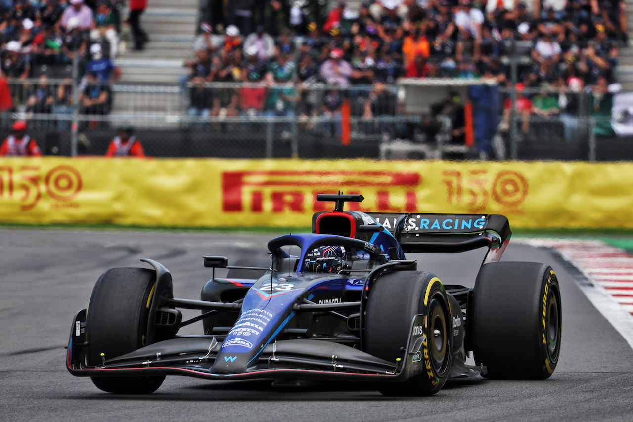 GP CITTA DEL MESSICO, Alexander Albon (THA) Williams Racing FW44.
30.10.2022. Formula 1 World Championship, Rd 20, Mexican Grand Prix, Mexico City, Mexico, Gara Day.
- www.xpbimages.com, EMail: requests@xpbimages.com © Copyright: Bearne / XPB Images