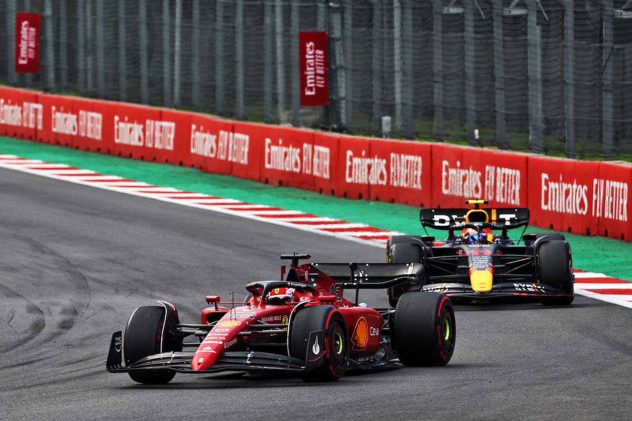 GP CITTA DEL MESSICO, Charles Leclerc (MON) Ferrari F1-75.
30.10.2022. Formula 1 World Championship, Rd 20, Mexican Grand Prix, Mexico City, Mexico, Gara Day.
 - www.xpbimages.com, EMail: requests@xpbimages.com © Copyright: Coates / XPB Images