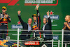 GP CITTA DEL MESSICO, Sergio Perez (MEX) Red Bull Racing celebrates his third position with Carlos Slim Domit (MEX) Chairman of America Movil (Left) e Alejandro Soberon (MEX) President e CEO for CIE Group e President of Formula 1 Gran Premio de Mexico (Right) on the podium.
30.10.2022. Formula 1 World Championship, Rd 20, Mexican Grand Prix, Mexico City, Mexico, Gara Day.
- www.xpbimages.com, EMail: requests@xpbimages.com © Copyright: Bearne / XPB Images