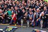 GP CITTA DEL MESSICO, Red Bull Racing celebrates a record breaking 14th GP victory in one season for Max Verstappen (NLD) Red Bull Racing e third place for Sergio Perez (MEX) Red Bull Racing.
30.10.2022. Formula 1 World Championship, Rd 20, Mexican Grand Prix, Mexico City, Mexico, Gara Day.
 - www.xpbimages.com, EMail: requests@xpbimages.com © Copyright: Coates / XPB Images
