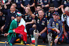 GP CITTA DEL MESSICO, Red Bull Racing celebrates a record breaking 14th GP victory in one season for Max Verstappen (NLD) Red Bull Racing e third place for Sergio Perez (MEX) Red Bull Racing.
30.10.2022. Formula 1 World Championship, Rd 20, Mexican Grand Prix, Mexico City, Mexico, Gara Day.
 - www.xpbimages.com, EMail: requests@xpbimages.com © Copyright: Coates / XPB Images