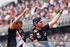 GP CITTA DEL MESSICO, (L to R): Sergio Perez (MEX) Red Bull Racing e Max Verstappen (NLD) Red Bull Racing on the drivers parade.
30.10.2022. Formula 1 World Championship, Rd 20, Mexican Grand Prix, Mexico City, Mexico, Gara Day.
- www.xpbimages.com, EMail: requests@xpbimages.com © Copyright: Bearne / XPB Images