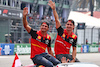 GP CITTA DEL MESSICO, (L to R): Carlos Sainz Jr (ESP) Ferrari e Charles Leclerc (MON) Ferrari on the drivers parade.
30.10.2022. Formula 1 World Championship, Rd 20, Mexican Grand Prix, Mexico City, Mexico, Gara Day.
 - www.xpbimages.com, EMail: requests@xpbimages.com © Copyright: Coates / XPB Images