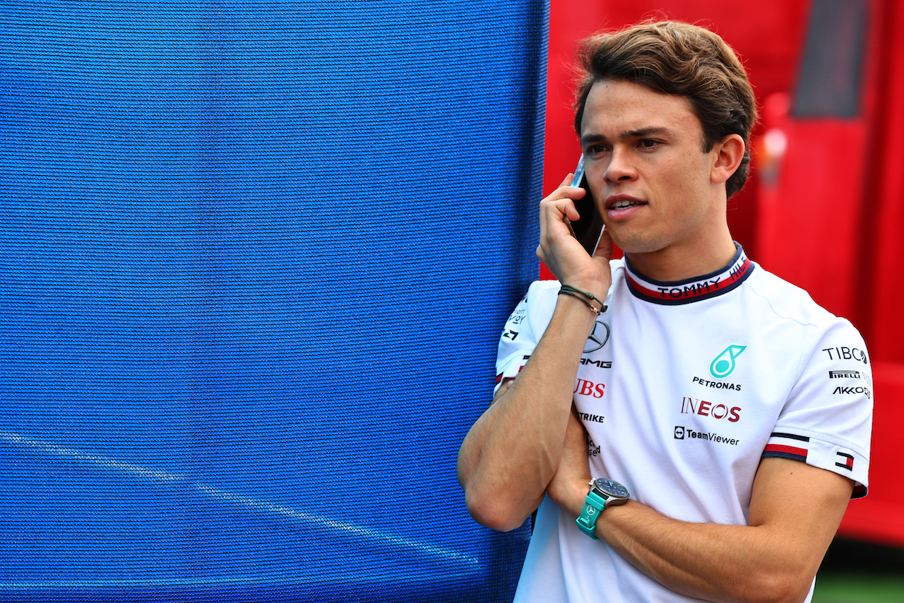 GP CITTA DEL MESSICO, Nyck de Vries (NLD) Mercedes AMG F1 Test e Reserve Driver.
27.10.2022. Formula 1 World Championship, Rd 20, Mexican Grand Prix, Mexico City, Mexico, Preparation Day.
- www.xpbimages.com, EMail: requests@xpbimages.com © Copyright: Batchelor / XPB Images