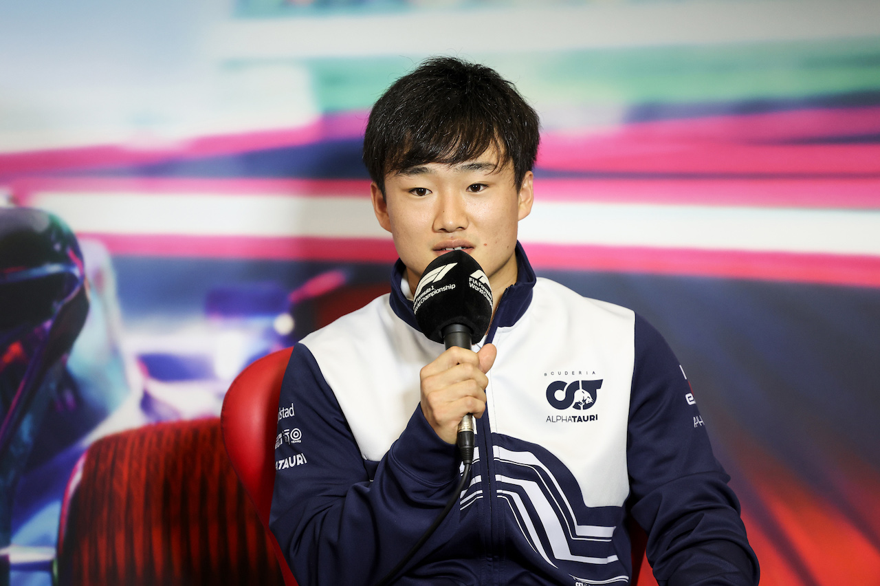 GP CITTA DEL MESSICO, Yuki Tsunoda (JPN) AlphaTauri in the FIA Press Conference.
27.10.2022. Formula 1 World Championship, Rd 20, Mexican Grand Prix, Mexico City, Mexico, Preparation Day.
- www.xpbimages.com, EMail: requests@xpbimages.com © Copyright: XPB Images