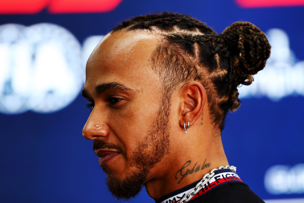 GP CITTA DEL MESSICO, Lewis Hamilton (GBR) Mercedes AMG F1.
27.10.2022. Formula 1 World Championship, Rd 20, Mexican Grand Prix, Mexico City, Mexico, Preparation Day.
 - www.xpbimages.com, EMail: requests@xpbimages.com © Copyright: Coates / XPB Images