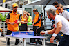 GP CITTA DEL MESSICO, Daniel Ricciardo (AUS) McLaren plays table tennis in the paddock with Timo Glock (GER).
27.10.2022. Formula 1 World Championship, Rd 20, Mexican Grand Prix, Mexico City, Mexico, Preparation Day.
- www.xpbimages.com, EMail: requests@xpbimages.com © Copyright: Batchelor / XPB Images