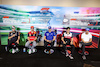 GP CITTA DEL MESSICO, (L to R): Sergio Perez (MEX) Red Bull Racing; Charles Leclerc (MON) Ferrari; Mick Schumacher (GER) Haas F1 Team; Guanyu Zhou (CHN) Alfa Romeo F1 Team; e Fernando Alonso (ESP) Alpine F1 Team, in the FIA Press Conference.
27.10.2022. Formula 1 World Championship, Rd 20, Mexican Grand Prix, Mexico City, Mexico, Preparation Day.
- www.xpbimages.com, EMail: requests@xpbimages.com © Copyright: XPB Images