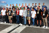 GP CITTA DEL MESSICO, Former IndyCar Cart era drivers taking part in the F1 supporting Freightliner Legends Cup race (L to R): Mark Blundell (GBR); Roberto Gonzalez (MEX); Alex Tagliani (ITA); Mario Dominguez (MEX); Adrian Fernandez (MEX); Michel Jourdain Jr (MEX); Paul Tracy (CDN); Bruno Junqueira (BRA); Luis Diaz (MEX); Max Papis (ITA); Casey Mears (USA). 27.10.2022. 
27.10.2022. Formula 1 World Championship, Rd 20, Mexican Grand Prix, Mexico City, Mexico, Preparation Day.
 - www.xpbimages.com, EMail: requests@xpbimages.com © Copyright: Coates / XPB Images