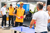 GP CITTA DEL MESSICO, Daniel Ricciardo (AUS) McLaren plays table tennis in the paddock.
27.10.2022. Formula 1 World Championship, Rd 20, Mexican Grand Prix, Mexico City, Mexico, Preparation Day.
- www.xpbimages.com, EMail: requests@xpbimages.com © Copyright: Bearne / XPB Images