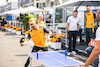 GP CITTA DEL MESSICO, Daniel Ricciardo (AUS) McLaren plays table tennis in the paddock.
27.10.2022. Formula 1 World Championship, Rd 20, Mexican Grand Prix, Mexico City, Mexico, Preparation Day.
- www.xpbimages.com, EMail: requests@xpbimages.com © Copyright: Bearne / XPB Images