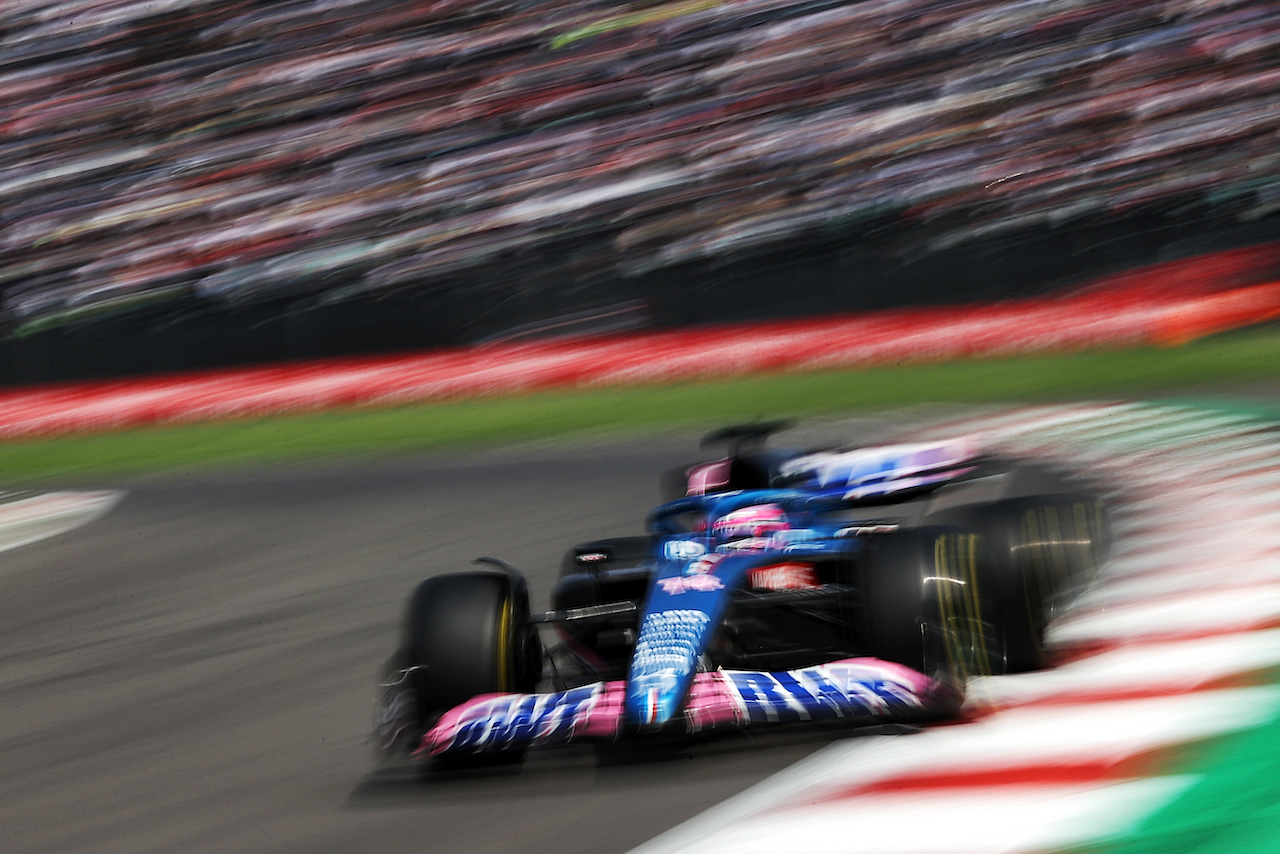 GP CITTA DEL MESSICO, Fernando Alonso (ESP) Alpine F1 Team A522.
29.10.2022. Formula 1 World Championship, Rd 20, Mexican Grand Prix, Mexico City, Mexico, Qualifiche Day.
- www.xpbimages.com, EMail: requests@xpbimages.com © Copyright: Moy / XPB Images