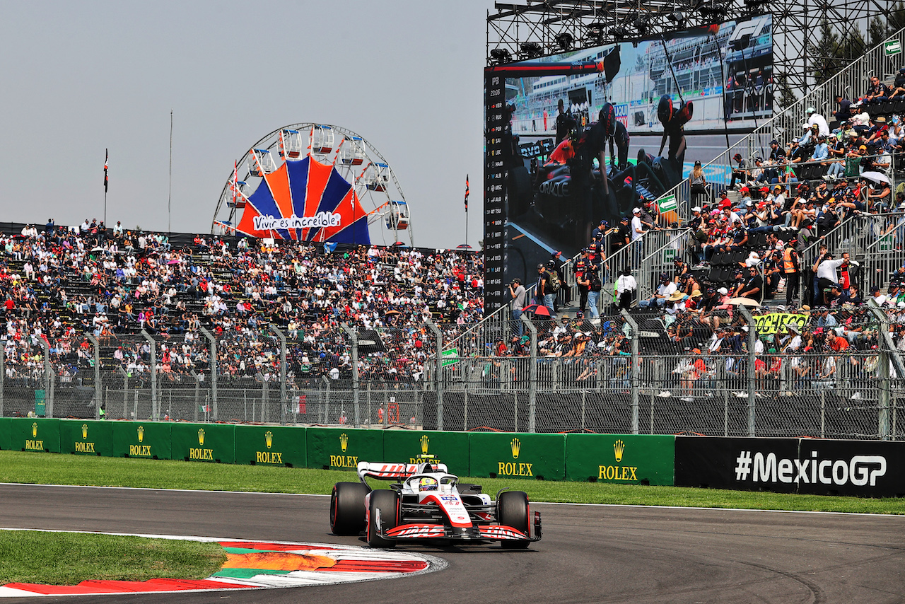 GP CITTA DEL MESSICO, Mick Schumacher (GER) Haas VF-22.
29.10.2022. Formula 1 World Championship, Rd 20, Mexican Grand Prix, Mexico City, Mexico, Qualifiche Day.
- www.xpbimages.com, EMail: requests@xpbimages.com © Copyright: Moy / XPB Images
