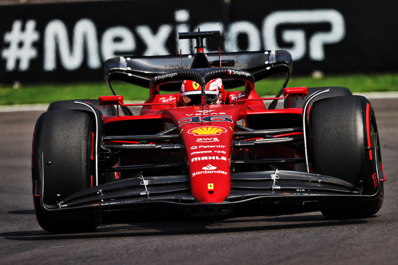 GP CITTA DEL MESSICO, Charles Leclerc (MON) Ferrari F1-75.
29.10.2022. Formula 1 World Championship, Rd 20, Mexican Grand Prix, Mexico City, Mexico, Qualifiche Day.
- www.xpbimages.com, EMail: requests@xpbimages.com © Copyright: Moy / XPB Images