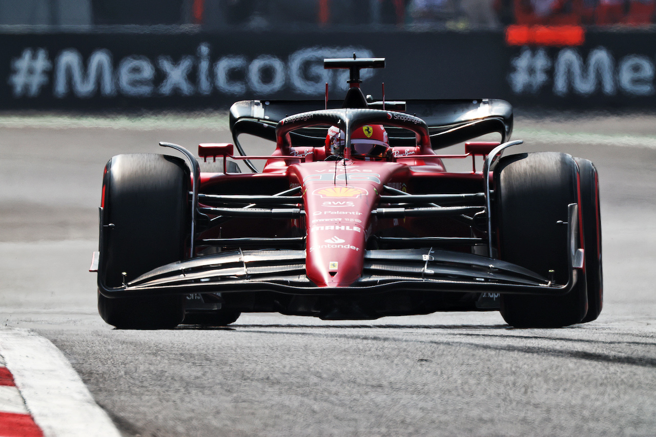 GP CITTA DEL MESSICO, Charles Leclerc (MON) Ferrari F1-75.
29.10.2022. Formula 1 World Championship, Rd 20, Mexican Grand Prix, Mexico City, Mexico, Qualifiche Day.
 - www.xpbimages.com, EMail: requests@xpbimages.com © Copyright: Coates / XPB Images
