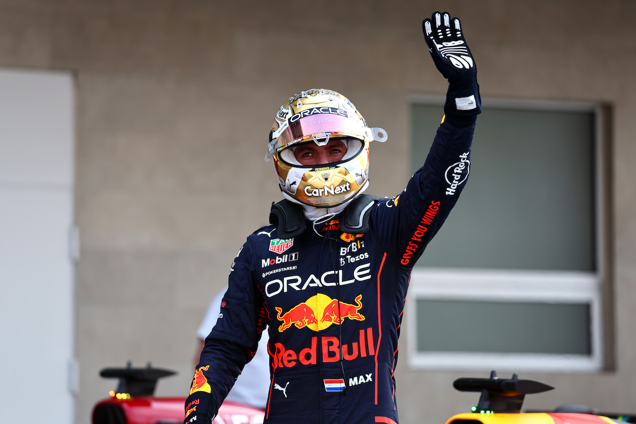 GP CITTA DEL MESSICO, Pole position for Max Verstappen (NLD) Red Bull Racing.
29.10.2022. Formula 1 World Championship, Rd 20, Mexican Grand Prix, Mexico City, Mexico, Qualifiche Day.
- www.xpbimages.com, EMail: requests@xpbimages.com ¬© Copyright: Batchelor / XPB Images