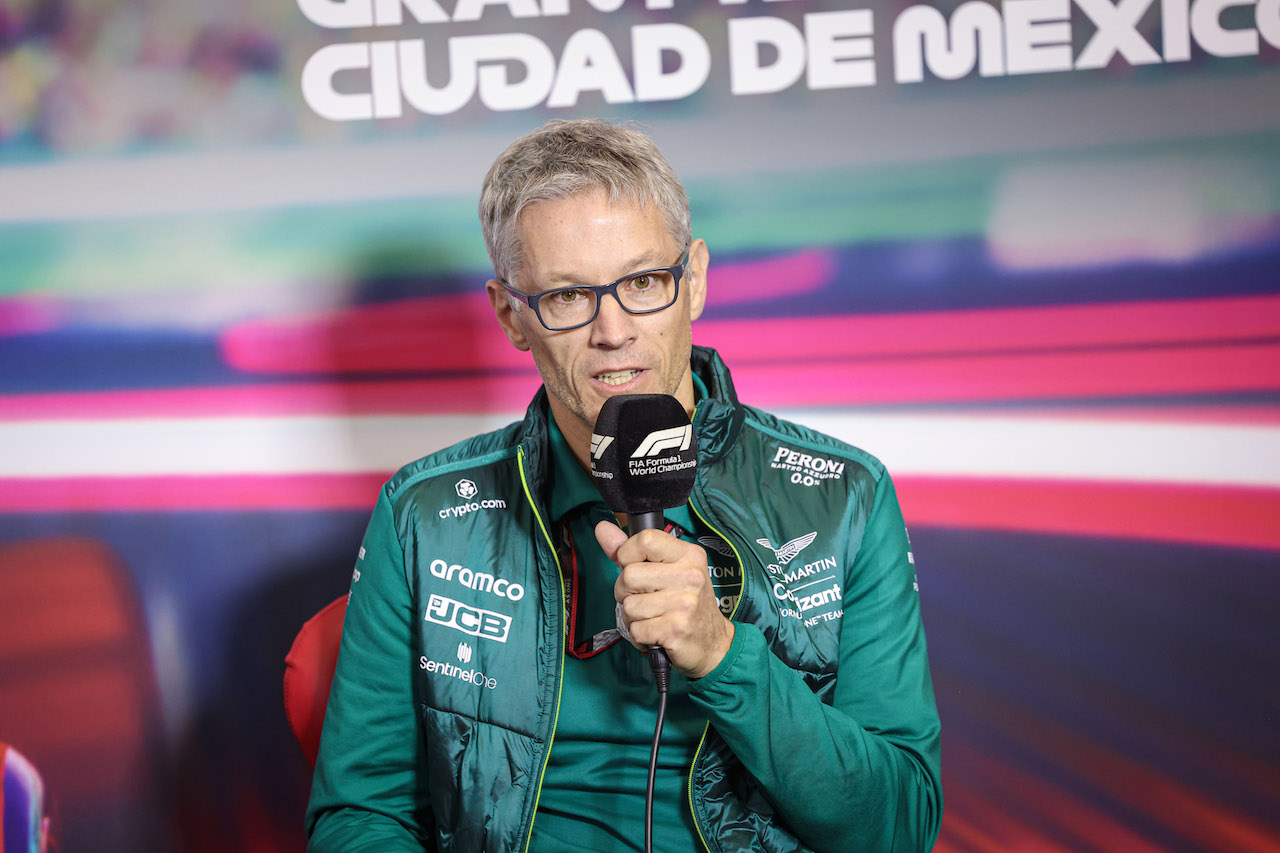 GP CITTA DEL MESSICO, Mike Krack (LUX) Aston Martin F1 Team, Team Principal, in the FIA Press Conference.
29.10.2022. Formula 1 World Championship, Rd 20, Mexican Grand Prix, Mexico City, Mexico, Qualifiche Day.
- www.xpbimages.com, EMail: requests@xpbimages.com © Copyright: XPB Images