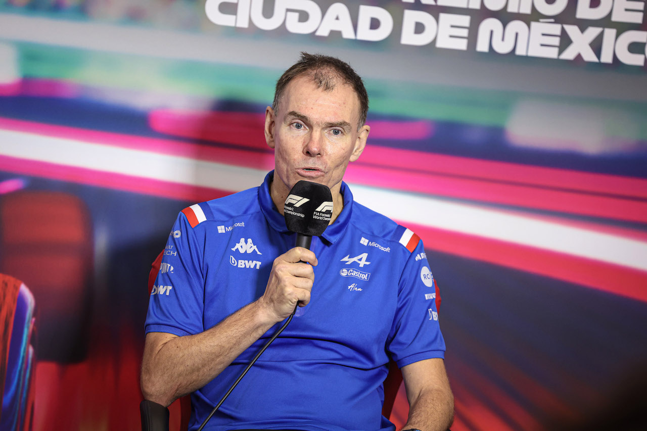 GP CITTA DEL MESSICO, Alan Permane (GBR) Alpine F1 Team Trackside Operations Director, in the FIA Press Conference.
29.10.2022. Formula 1 World Championship, Rd 20, Mexican Grand Prix, Mexico City, Mexico, Qualifiche Day.
- www.xpbimages.com, EMail: requests@xpbimages.com © Copyright: XPB Images